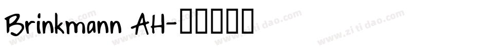 Brinkmann AH字体转换